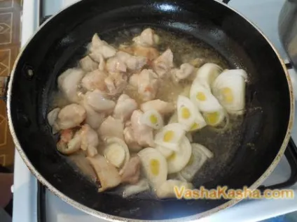 Гречка на сковороді з куркою простий і смачний рецепт (сковороді) Гречка на сковороді з куркою простий і смачний рецепт