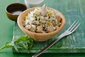 Індичка з рисом і овочами