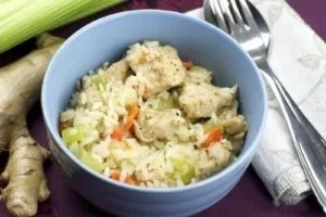 Індичка з рисом і овочами