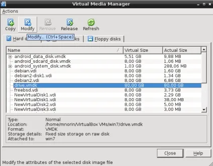 Використання фізичного диска в virtualbox (фізичного) Використання фізичного диска в virtualbox