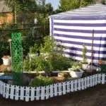 Як зробити декоративний паркан для клумби своїми руками фото і відео інструкція (паркан) Як зробити декоративний паркан для клумби своїми руками фото і відео інструкція