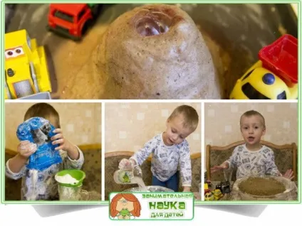 Як зробити кінетичний пісок (дітям до 10 років) Як зробити кінетичний пісок