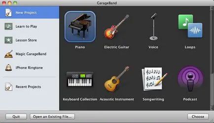 Cum de a începe cu GarageBand