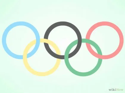 Cum să atragă inelele olimpice 1