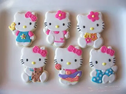 Как да украсят красиви торти и сладкиши с коте (Hello Kitty) как да се украсяват