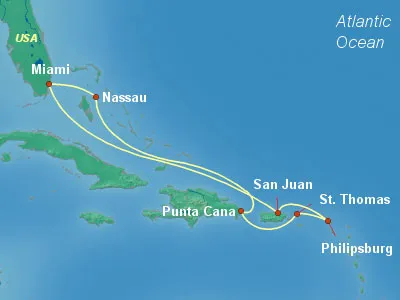Как да отида на круиз на Карибите