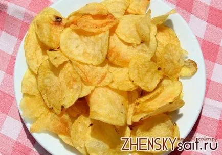 Főzni burgonya chips otthon, nem chips otthon