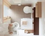 Cum se ascunde mașina de spălat în baie, mobilier veres- puterea de apartament