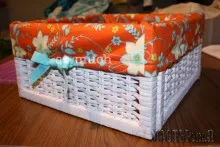 Как да шият вложка покритие за плетени кошници, macterskaya