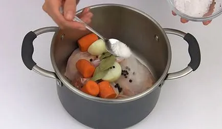 Főzni csirke leves - recept fotókkal