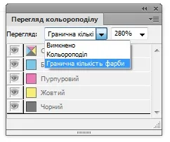 Як зробити сумарна кількість фарб не більше 280% (сумарне) Як зробити сумарна кількість фарб не більше 280%