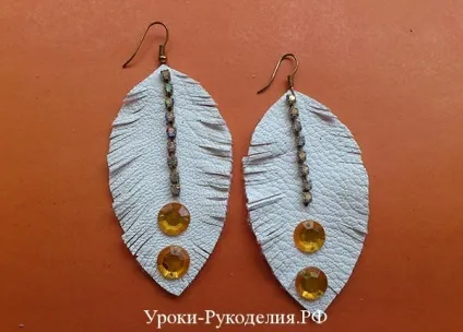 Як зробити сережки зі шкіри своїми руками - уроки рукоділля (шкіри) Як зробити сережки зі шкіри своїми руками - уроки рукоділля
