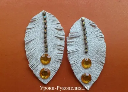 Як зробити сережки зі шкіри своїми руками - уроки рукоділля (біжутерія своїми руками) Як зробити сережки зі шкіри своїми руками - уроки рукоділля