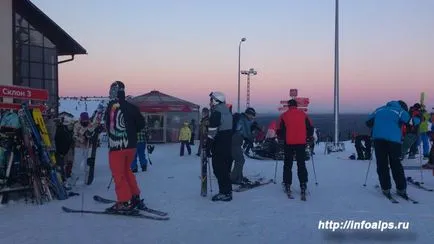 Ahogy mentem egy sípálya Igora Budapest közelében skivsem