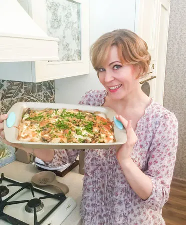 Burgonya gombával sütőben recept Maria Kulikova