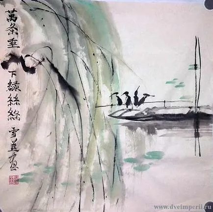 Kínai festészet Guohua, a klub a keleti kultúra - két birodalom