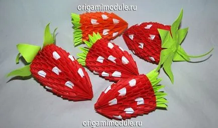 căpșuni origami