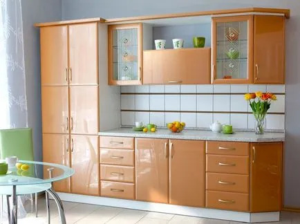 Кухненски опции прасковен цвят комбинация, приложимост към различни стилове и елементи, необходими