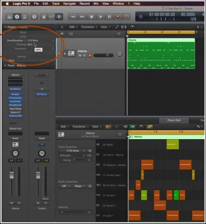 Як зробити хіп-хоп канавки в logic pro x 10