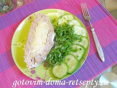 Fasírt darált húst burgonyás töltelékkel - recept lépésről lépésre