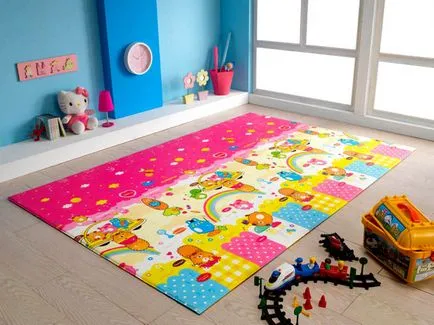 podea moale pentru caracteristici camera copilului, tipuri, de selecție și de îngrijire