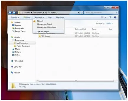 Настройка на домашна мрежа в Windows 7 да споделят принтери и файлове за компютри с XP или