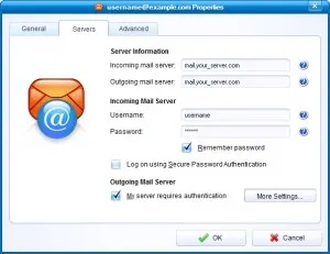 Konfigurálása az e-mail kliens IncrediMail (pop3 - smtp SSL-en keresztül)