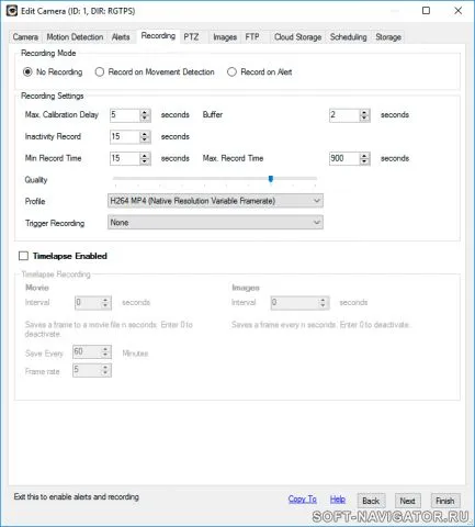 Configurarea programului de supraveghere ispy