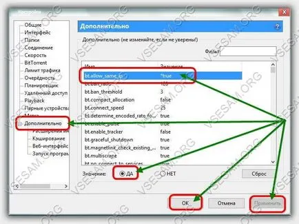 Setarea μtorrent