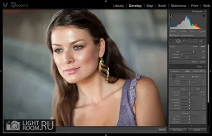 Як прибрати мерехтіння і жирний блиск з особи в lightroom