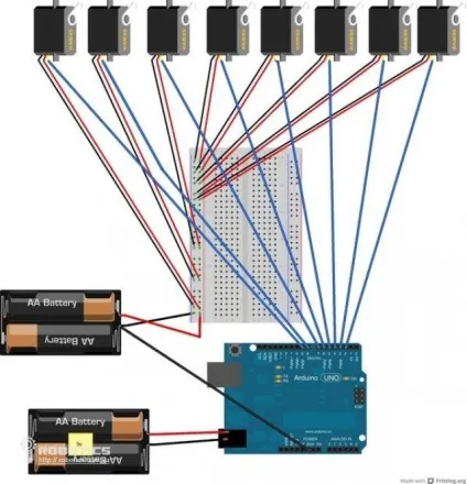 Як своїми руками зробити павукоподібних робота на arduino (arduino) Як своїми руками зробити павукоподібних робота на arduino
