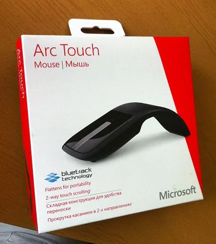 Prezentare generală a dispozitivului - elegant, mouse-ul Microsoft BlueTrack arc tactil, designfire