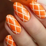 Orange маникюр снимка дизайнерски идеи