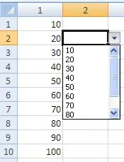 Basics Excel 2007 vett adatok