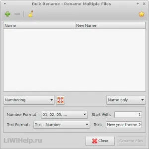 Batch átnevezni fájlokat a Linux Mint