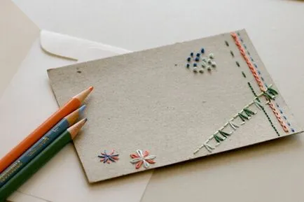 Пощенска картичка за рождения ден с ръцете си