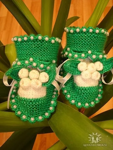 Обувки сандали обувки за бебето и друга pinetochek за вдъхновение, плетиво за деца