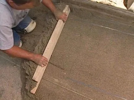 Pregătiți-podea pentru formare Tigla podea din lemn și beton