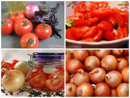 нарязани домати с лук популярните рецепти със снимки