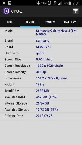 Як дізнатися модель смартфона або планшета на android