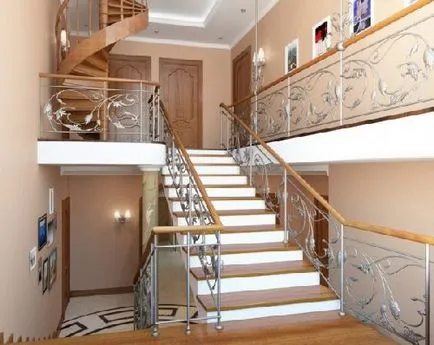 Proiecte de scări până la etajul al doilea, cu ideile sale mâini fotografie