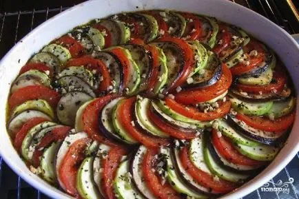 Ratatouille klasszikus sütő - lépésről lépésre recept fotók