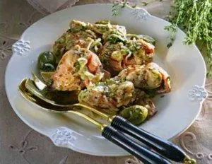 Рецепта Пиле яхния със зеленчуци
