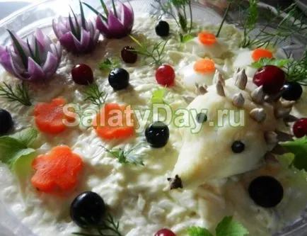 Salata Ariciul - design-ul original de retete gustoase cu fotografii și video