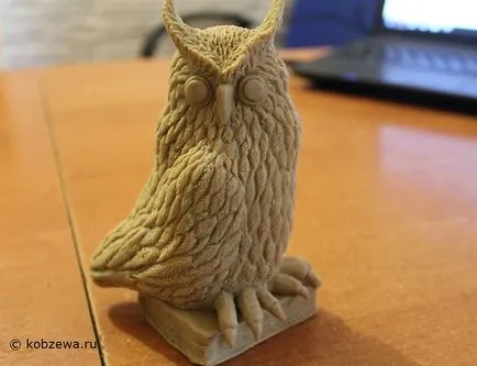 Lecții plastilină Owl 1, studio Natalia art Kobzeva