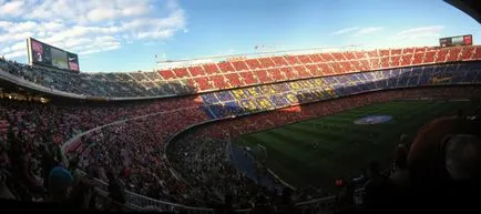 Stadionul Camp Nou din Barcelona, ​​fotografii, gradul de ocupare