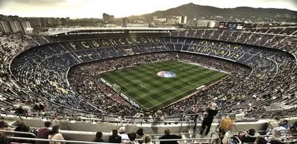 Stadionul Camp Nou din Barcelona, ​​fotografii, gradul de ocupare