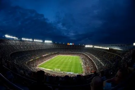 Stadionul Camp Nou din Barcelona, ​​fotografii, gradul de ocupare