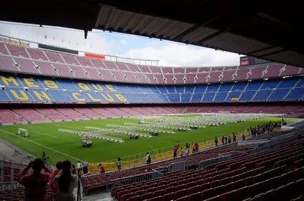 Stadionul Camp Nou din Barcelona, ​​fotografii, gradul de ocupare