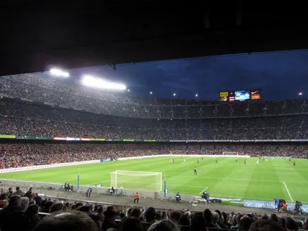 Stadionul Camp Nou din Barcelona, ​​fotografii, gradul de ocupare
